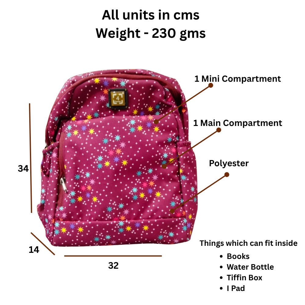 Star Printed Multipurpose Back Pack