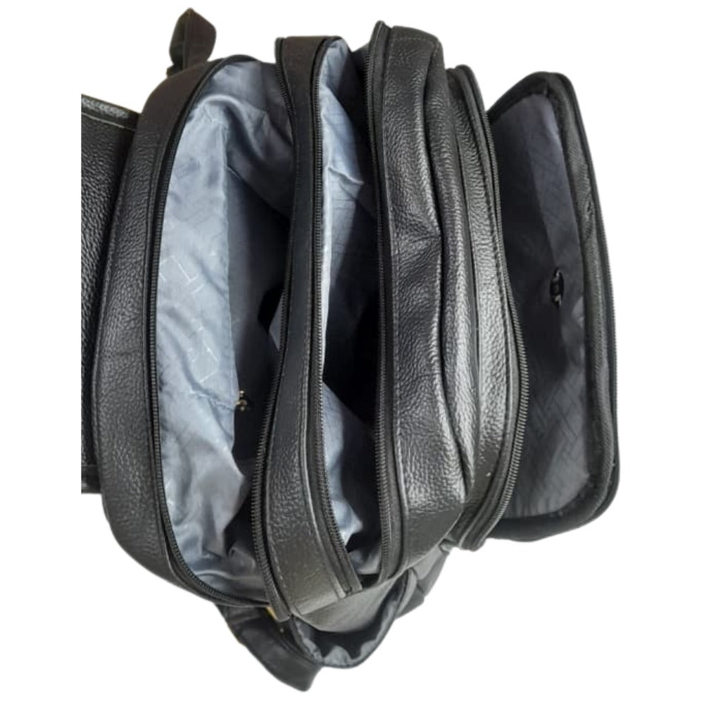 PU Leather Multipurpose Bag Pack Black