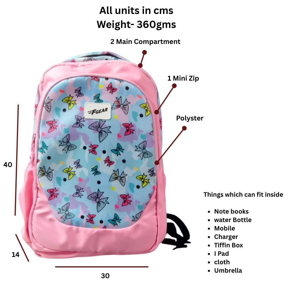 Fgear Bow Printed Backpack