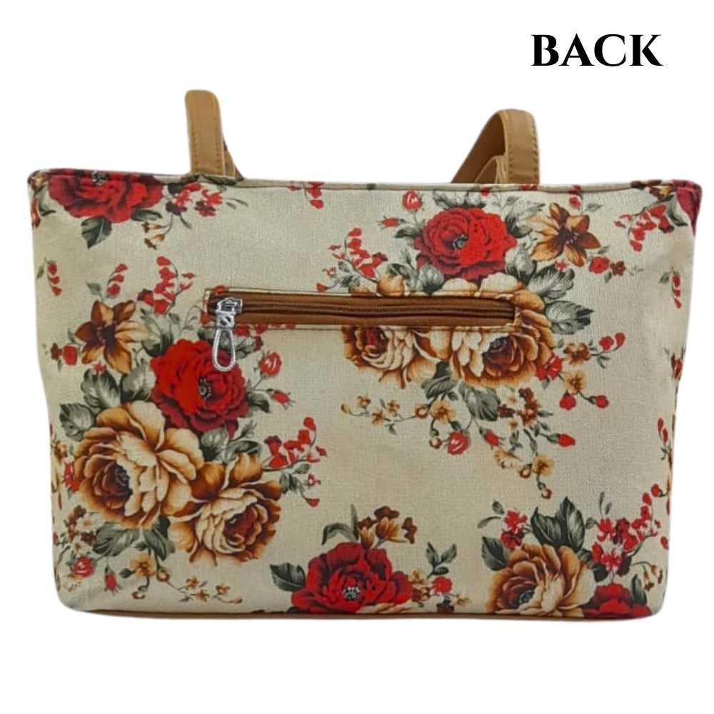 Expert Floral Printed Tote Bag