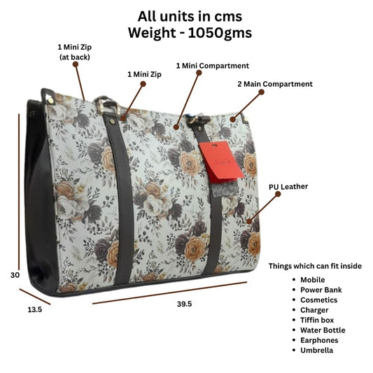 Floral Printed Trendy Handbag